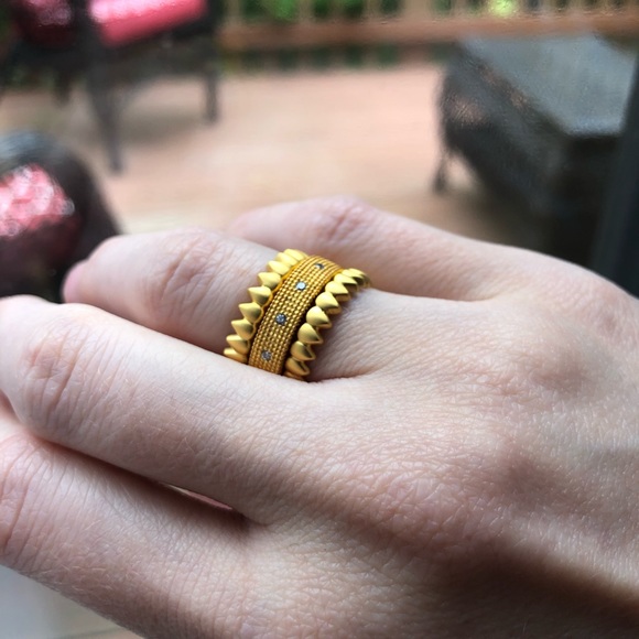 1 LEFT! Freida Rothman Crown Rings Sz 6 NWT - Picture 6 of 7